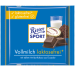 Vorhanden, aber versteckt: Laktosefreie Schokolade (Bild: Ritter Sport)